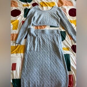 Future Collective sweater set in pale blue
